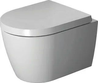 Duravit Wand-WC ME by Starck Compact 480 mm Tiefspüler, rimless, Durafix, weiß – Bild 3