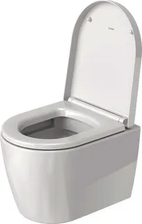 Duravit Wand-WC ME by Starck Compact 480 mm Tiefspüler, rimless, Durafix, weiß – Bild 4