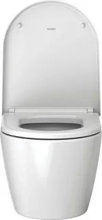 Duravit Wand-WC ME by Starck Compact 480 mm Tiefspüler, rimless, Durafix, weiß – Bild 5