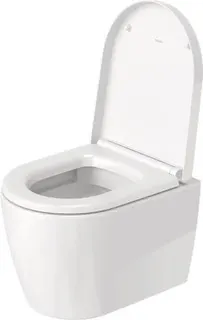 Duravit Wand-WC ME by Starck Compact 480 mm Tiefspüler, rimless, Durafix, weiß HyG – Bild 4
