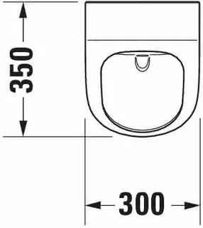 Duravit Urinal ME by Starck, Zulauf v.hinten rimless, ohne Fliege, weiß – Bild 5