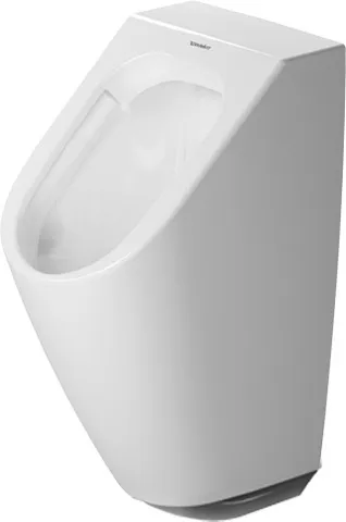 Duravit Urinal ME by Starck, Zulauf v.hinten rimless, f.Netz, o.Fliege, weiß HyG