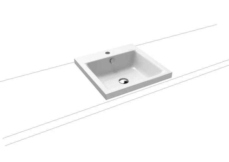 Kaldewei WB PURO Mod.3153,460x460mm,alpwe,PEFF ,AD,m. 1HL,mÜL,chr