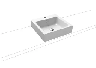 Kaldewei WB PURO Mod.3156,460x460mm,alpwe,PEFF ,AD,m. 1HL,mÜL,chr