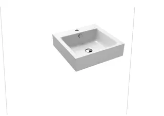 Kaldewei WB PURO WANDWASCHTISCH Mod.3163,460x 460mm,alpinweiß,PEFF,AD,m. 1HL,mÜL,chr