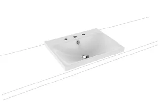 Kaldewei WB SILENIO Mod.3040,600x460mm,alpwe, PEFF,AD,m. 3HL,mÜL,chr