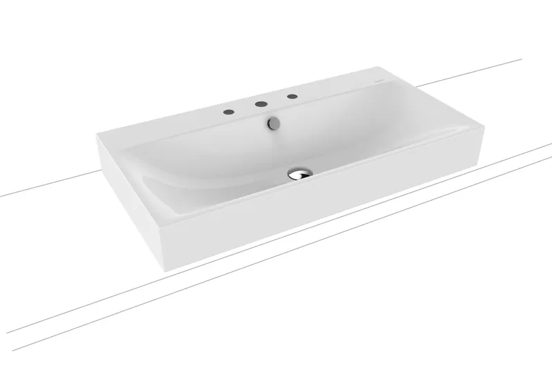 Kaldewei WB SILENIO Mod.3043,900x460mm,alpwe, PEFF,AD,m. 3HL,mÜL,chr