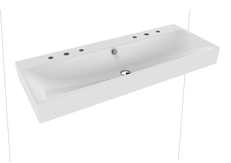 Kaldewei WB SILENIO Mod.3046-D,1200x460mm, alpwe,PEFF,AD,m. 2x3HL,mÜL,chr
