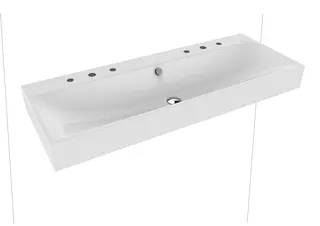 Kaldewei WB SILENIO Mod.3046-D,1200x460mm, alpwe,PEFF,AD,m. 2x3HL,mÜL,chr