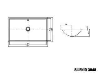 Kaldewei WB SILENIO UNTERBAUWASCHTISCH Mod. 3048,934x391mm,alpwe,PEFF,AD,mÜL,chr – Bild 2