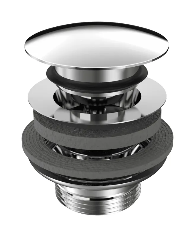 Kaldewei Waschtisch Zubehoer Mod.3907 Push-to-open Ventil, verchr.Deckel, Klickverschluss