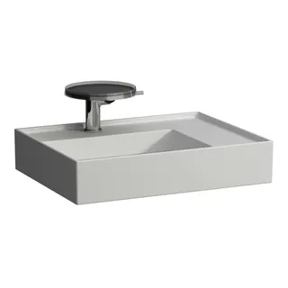 Waschtisch K-LAUFEN 460x600x150 1 Hlo.Ül. versteckter Abl. Ablg. rechts we ma.