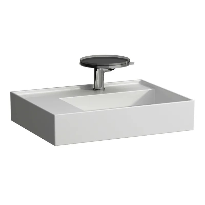 Waschtisch K-LAUFEN 460x600x150 1 Hlo.Ül. versteckter Abl. Ablg. links we