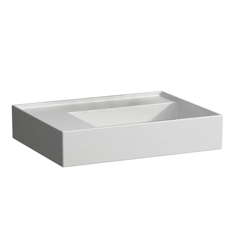 Waschtisch K-LAUFEN 460x600x150 o. Hlo.Ül. versteckter Abl. Ablg. links we