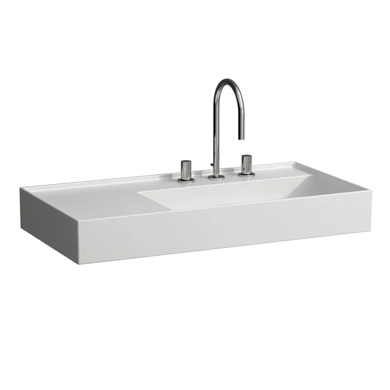 Waschtisch K-LAUFEN 460x900x150 1 Hlo.Ül. versteckter Abl. Ablg. links we