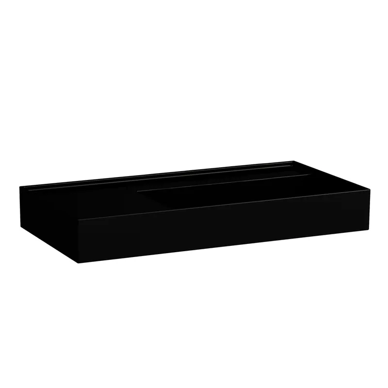 Waschtisch K-LAUFEN 460x900x150 o. Hlo.Ül. versteckter Abl. Ablg. links schw glzd