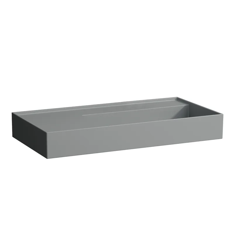 Waschtisch K-LAUFEN 460x900x150 o. Hlo.Ül. versteckter Abl. Ablg. links grau ma.