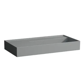 Waschtisch K-LAUFEN 460x900x150 o. Hlo.Ül. versteckter Abl. Ablg. links grau ma.
