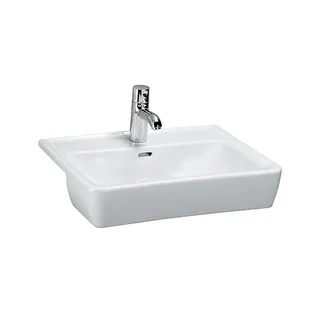 Laufen Halbeinbau-Waschtisch PRO A 440x560x185 1 Hahnloch mit Überlauf weiß