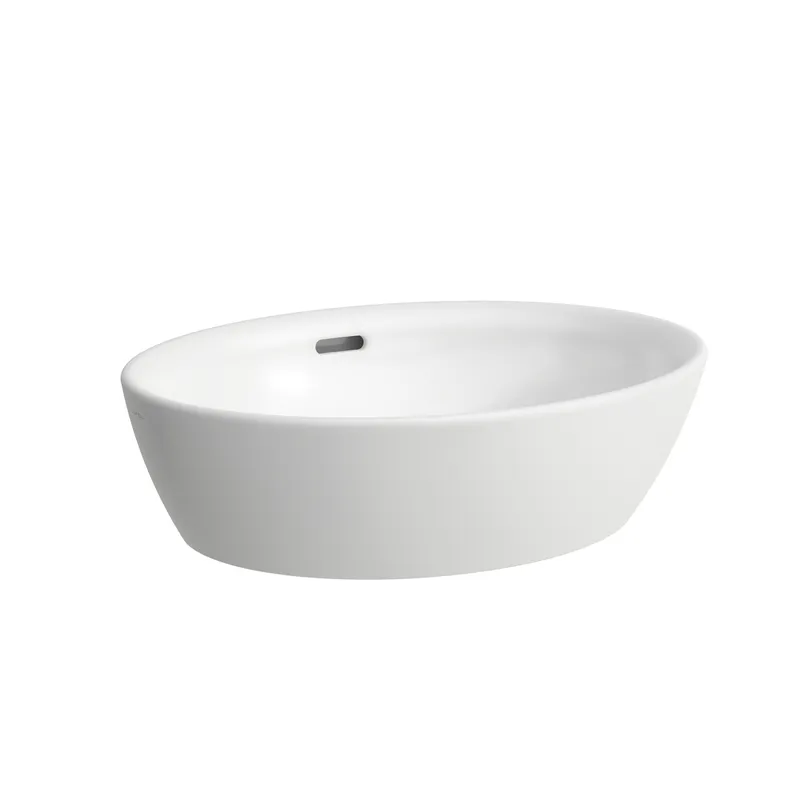Laufen Waschtisch-Schale PRO B 390x520x175 ohne Hahnloch mit Überlauf LCC weiß