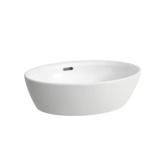 Laufen Waschtisch-Schale PRO B 390x520x175 ohne Hahnloch mit Überlauf LCC weiß