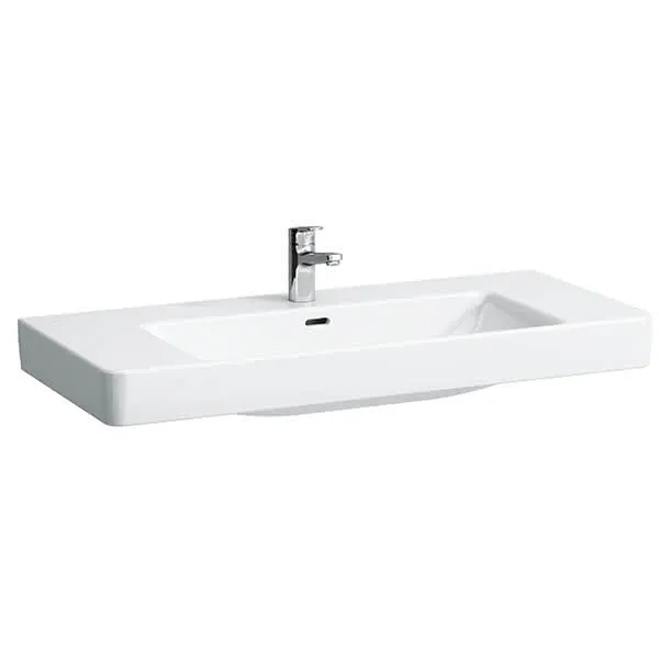 Laufen Waschtisch PRO S 465x1050x175 1 Hahnloch mit Überlauf weiß