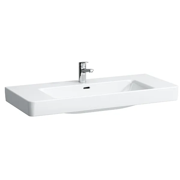 Laufen Waschtisch PRO S 465x1050x175 ohne Hahnloch mit Überlauf weiß
