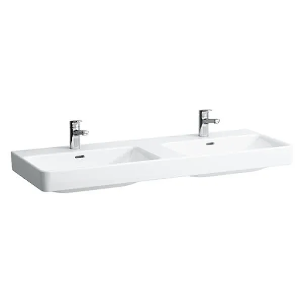 Laufen DWT PRO S 460x1300x175 1 Hahnloch je Becken mit Überlauf weiß
