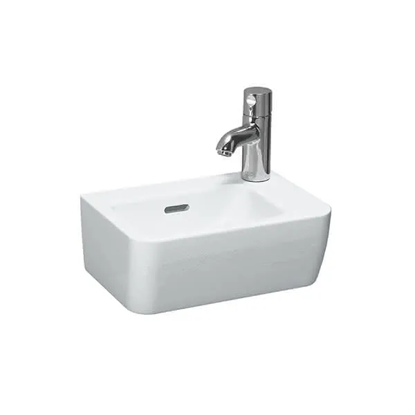 Laufen HWB PRO A 250x360x165 asym. 1 Hahnloch rechts mit Überlauf weiß
