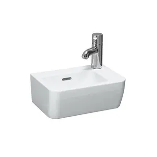 Laufen HWB PRO A 250x360x165 asym. 1 Hahnloch rechts mit Überlauf weiß