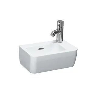 Laufen HWB PRO A 250x360x165 asym. 1 Hahnloch rechts mit Überlauf LCC weiß