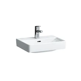 Laufen Aufsatz-HWB PRO S 340x450x145 1 Hahnloch mit Überlauf weiß