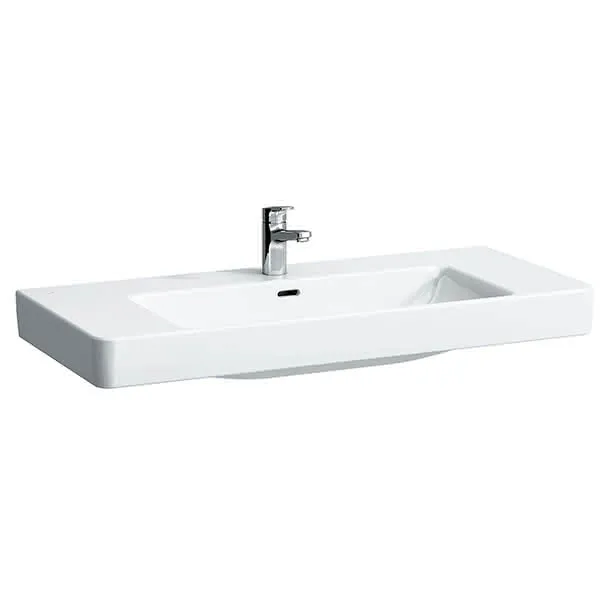 Laufen Aufsatz-Waschtisch PRO S 460x1050x175 1 Hahnloch mit Überlauf LCC weiß