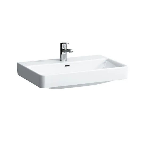 Laufen Aufsatz-Waschtisch PRO S 465x700x175 1 Hahnloch mit Überlauf weiß