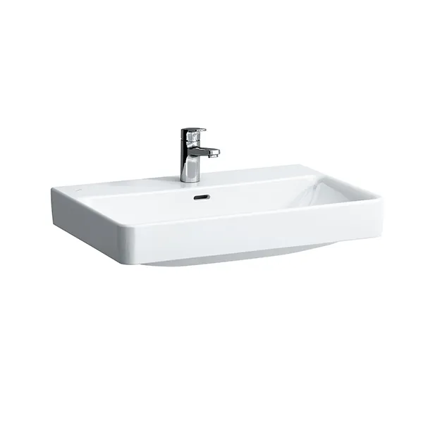 Laufen Aufsatz-Waschtisch PRO S 465x700x175 3 Hahnloch mit Überlauf LCC weiß