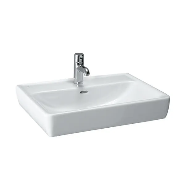 Laufen Aufsatz-Waschtisch PRO A 480x650x170 1 Hahnloch mit Überlauf weiß