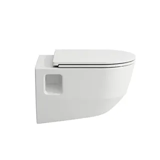 Laufen T-WC wandh. PRO 530x360 spülrandlos offene Befestigung (Nischen) weiß – Bild 2