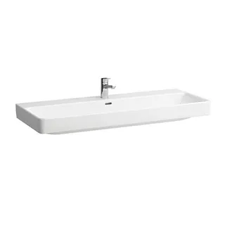 Laufen Waschtisch PRO S 465x1200x175 1 Hahnloch li+re mit Überlauf weiß