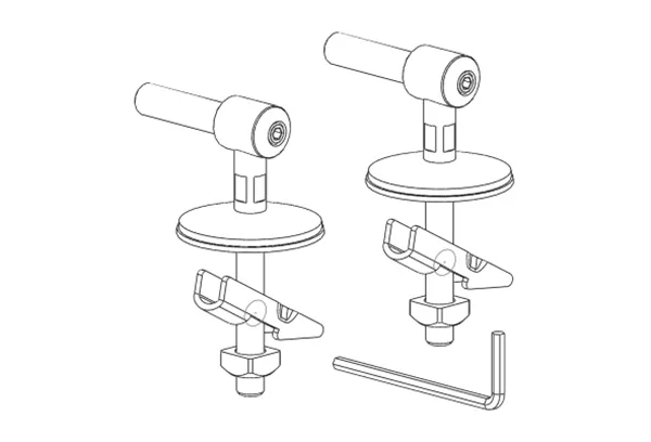 Laufen Scharnier mit Absenkautomatik f.WC-Sitze H891700