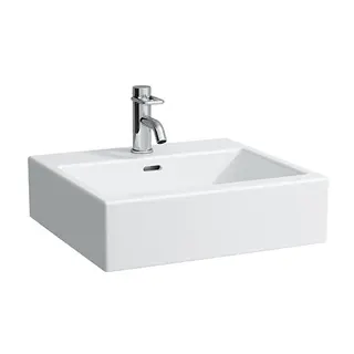 Laufen Waschtisch LIVING CITY 460x500x155 1 Hahnloch mit Überlauf weiß
