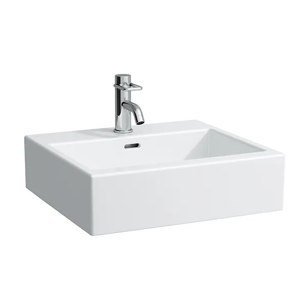 Laufen Waschtisch LIVING CITY 460x500x155 3 Hahnloch mit Überlauf weiß