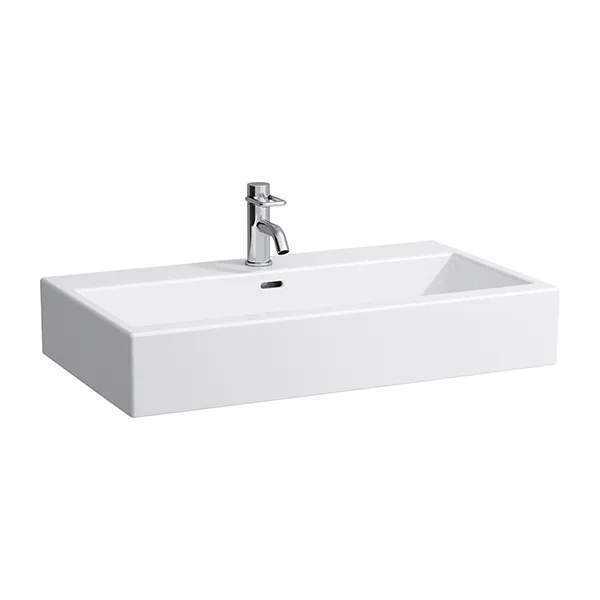 Laufen Waschtisch LIVING CITY 460x800x155 ohne Hahnloch mit Überlauf weiß