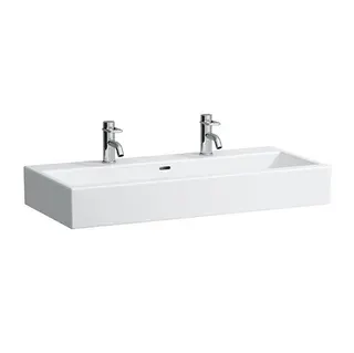 Laufen Waschtisch LIVING CITY 460x1000x155 1 Hahnloch li+re mit Überlauf weiß