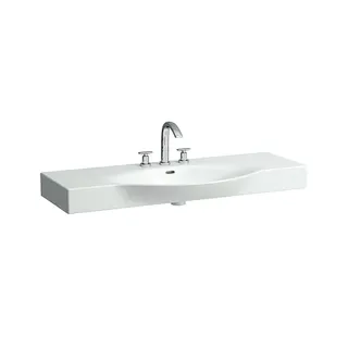 Laufen Waschtisch PALACE 510x1200x165 1 Hahnloch mit Überlauf Ablg. li/re weiß