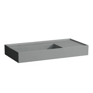 Waschtisch K-LAUFEN 460x900x150 o. Hlo.Ül. versteckter Abl. Ablg. rechts grau ma.