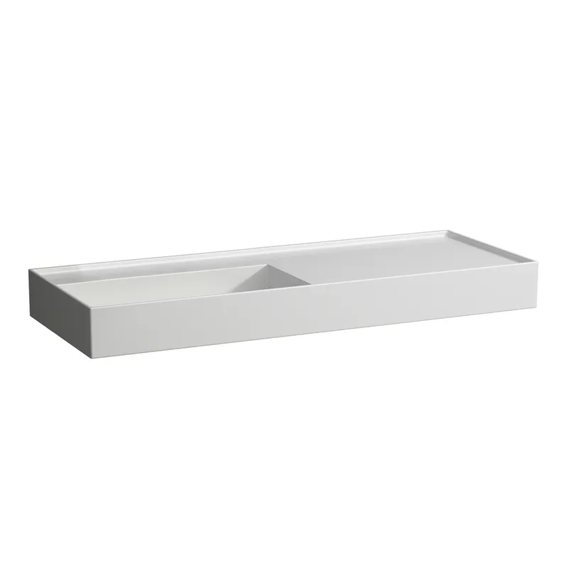 Waschtisch K-LAUFEN 460x1200x150 o. Hlo.Ül. versteckter Abl. Ablg. rechts LCC we