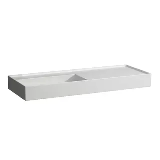 Waschtisch K-LAUFEN 460x1200x150 o. Hlo.Ül. versteckter Abl. Ablg. rechts we