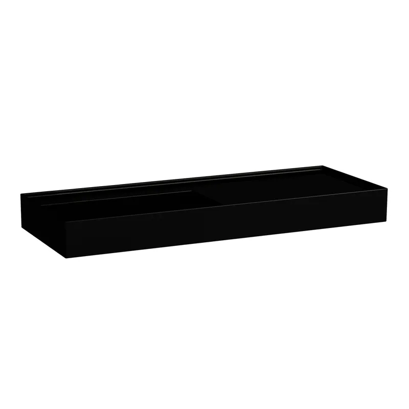 Waschtisch K-LAUFEN 460x1200x150 o. Hlo.Ül. versteckter Abl. Ablg. rechts schw glzd