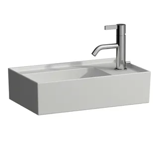 HWB K-LAUFEN 280x460x150 asym. ohne Hahnloch ohne Überlauf m.Arm-bank. rechts we ma.