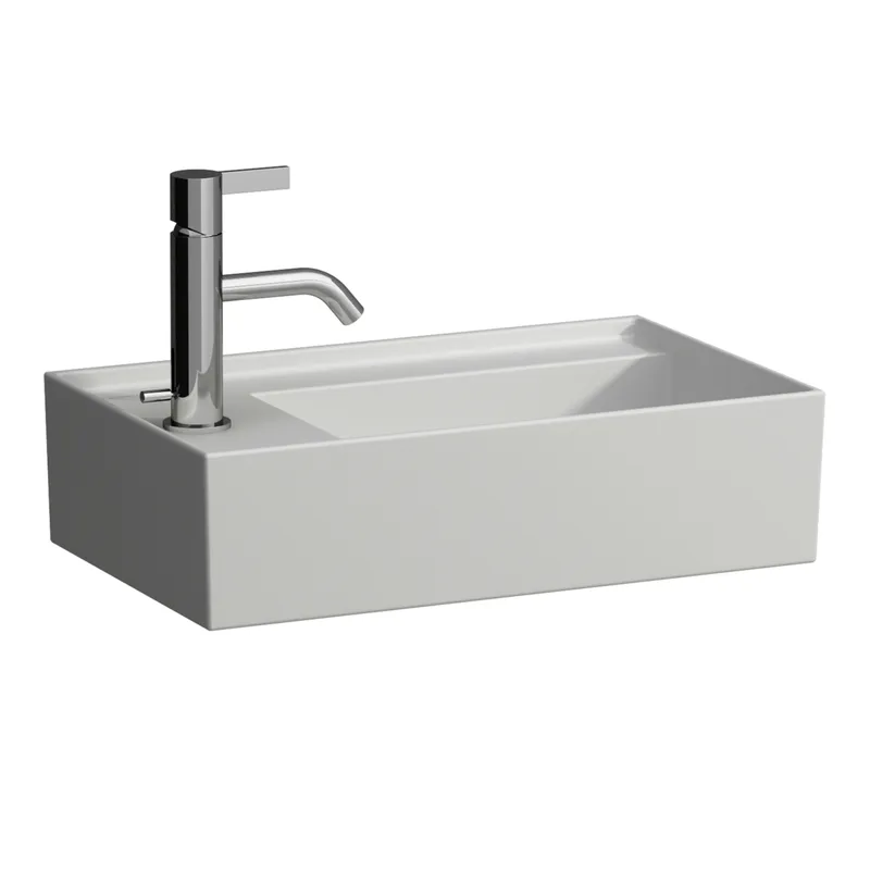HWB K-LAUFEN 280x460x150 asym. ohne Hahnloch ohne Überlauf m.Arm-bank. links we ma.